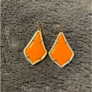 KENDRA SCOTT ALEX ORANGE DROP EARRINGS